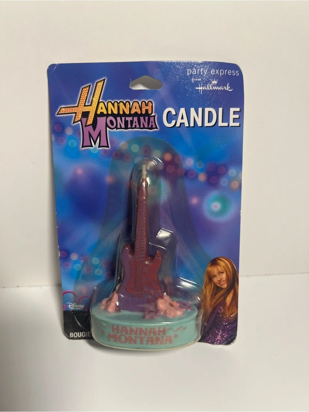 Hannah Montana Guitar Candle - Pink & Teal dead stock